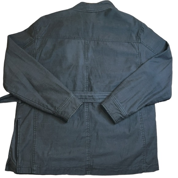 {EUC Free People In Our Nature Washed Black Tie Waist Cargo Jacket Medium} - Picture 5 of 13